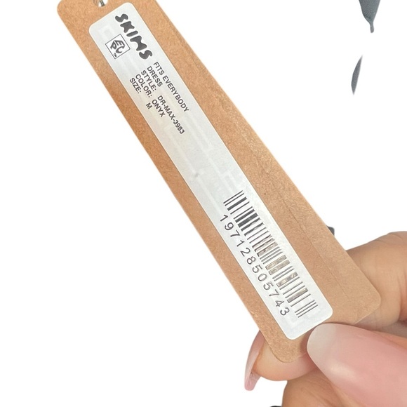 SKIMS Cut Out Open Back Long Dress - Size Medium, Onyx - NWT! Sold out! - Picture 8 of 11